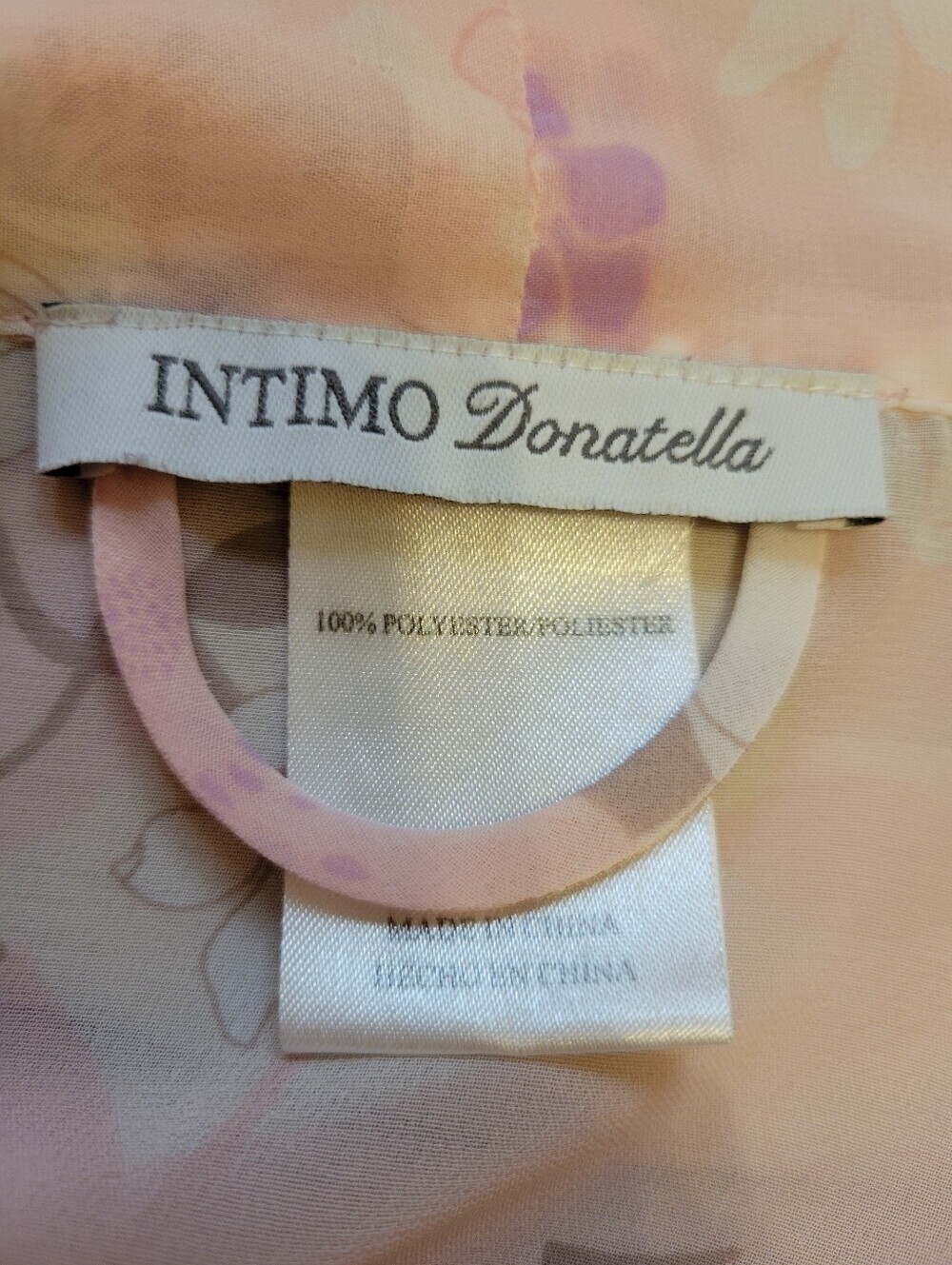 Intimo Pink Floral Wrap Robe - Picture 3 of 5